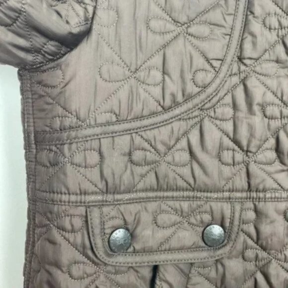 Rare Barbour x Anya Hindmarch 6 Minx Quilted Jacket Brown Bows Vintage - Picture 5 of 13